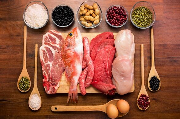 Meat and fish products are suitable for prostatitis