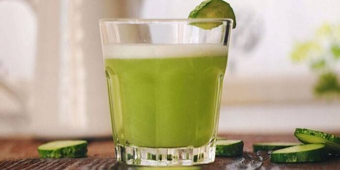 Cucumber juice for prostatitis